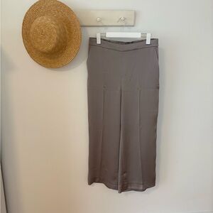 Banana Republic Gray wide leg silk pants